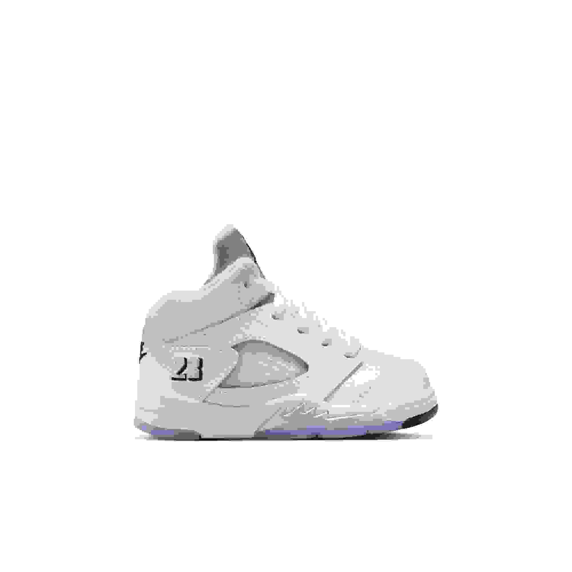 Jordan 5 Retro Toddler Kids' “White Metallic” Shoe
